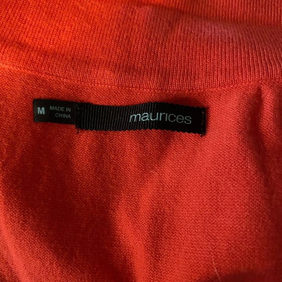 EUC-Cute top with front cross over, Salmon color - Picture 4 of 4